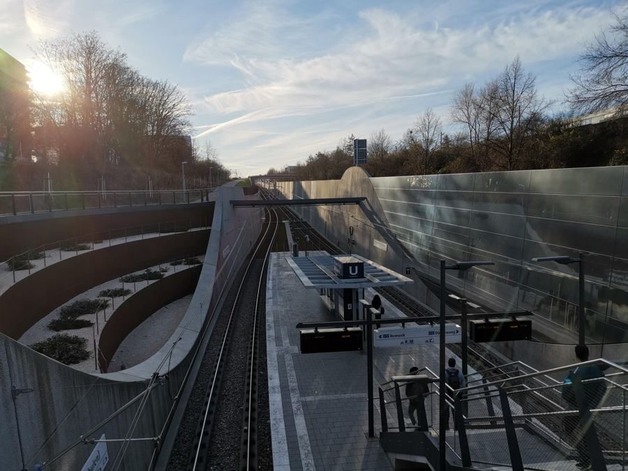 Messstelle für Schallimmissionsschutz an einer Bahnstrecke